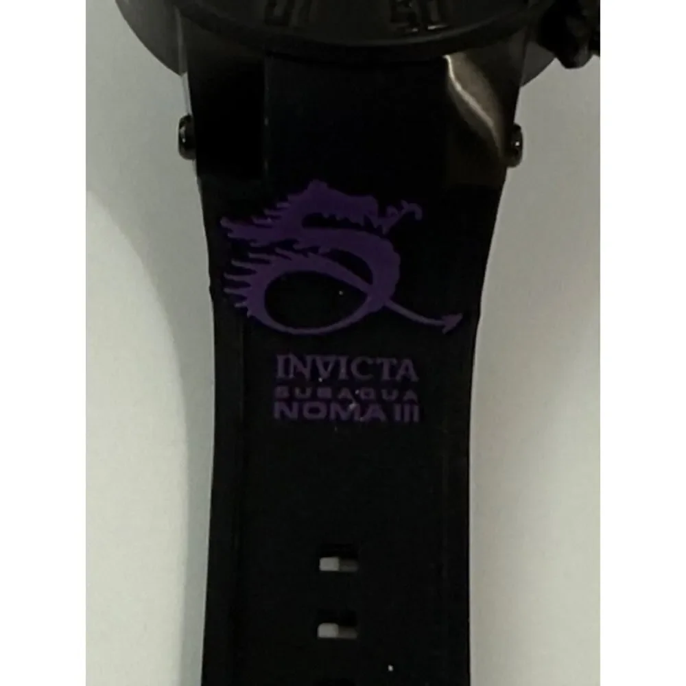Invicta Men's Subaqua Noma III Swiss Chronograph Silicone Black Dial Watch 10190